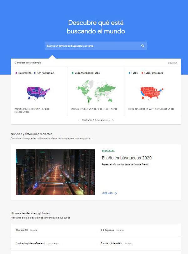 GOOGLE TRENDS TENDENCIAS