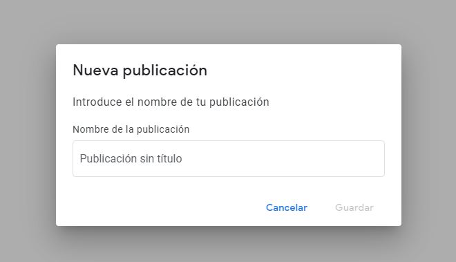 centro de editores google news nueva publicación