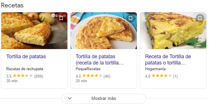 squema recetas tortillas